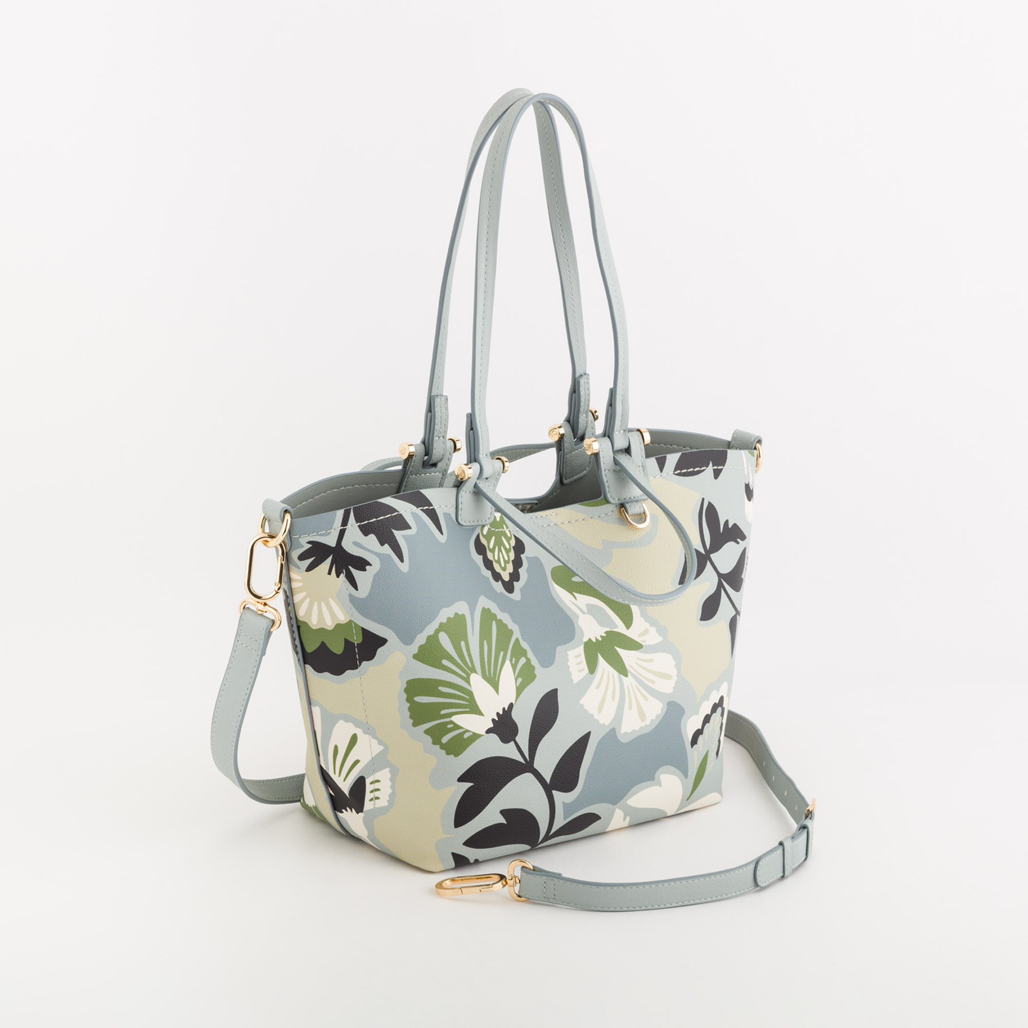 MIMOSA V2, TORBA, puderasto plava višebojna ( 300606 )