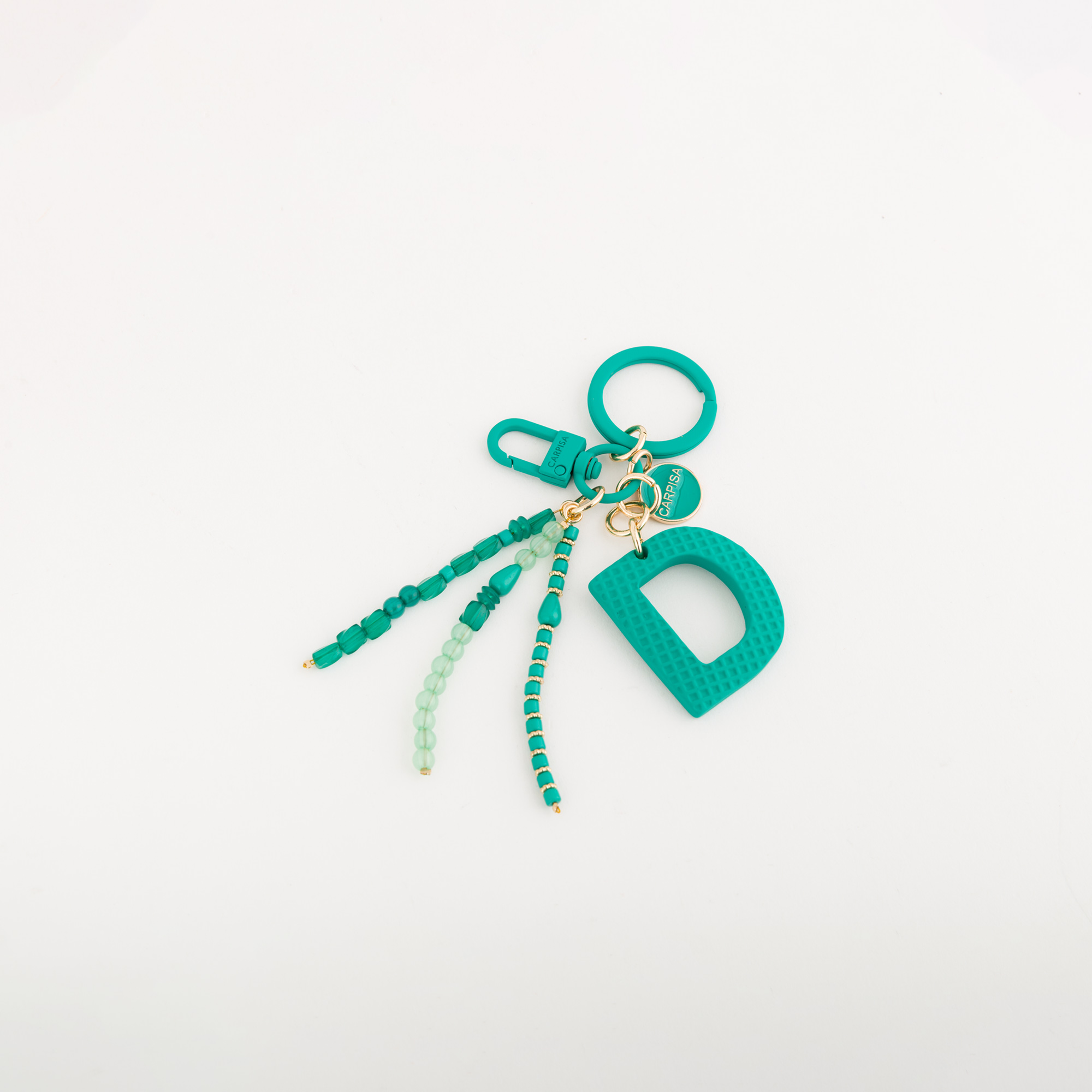 PUFFY LETTERS KEYCHAIN, ACCESSORIES, Emerald Green ( 300508 )