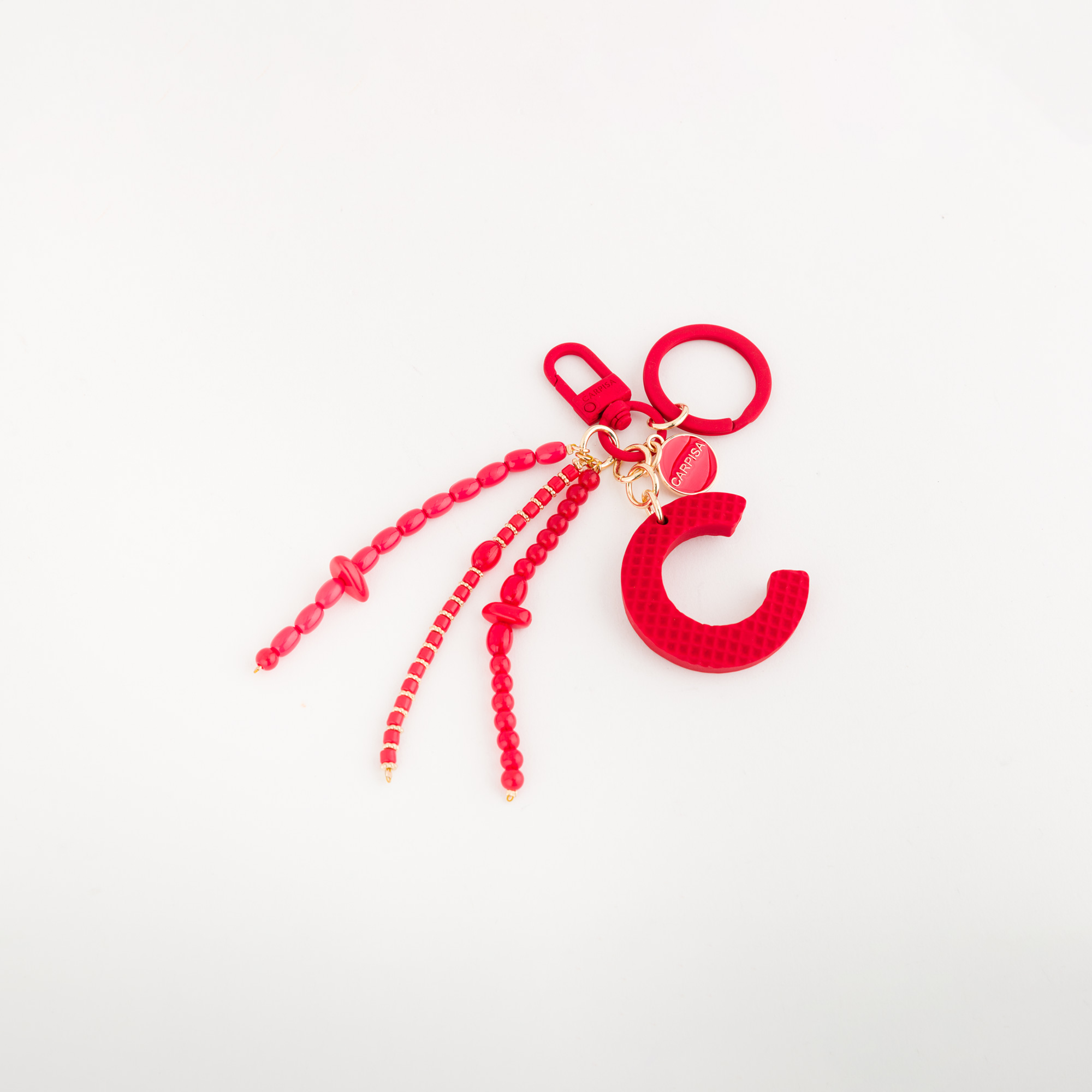 PUFFY LETTERS KEYCHAIN, ACCESSORIES, Lipstick Red ( 300507 )