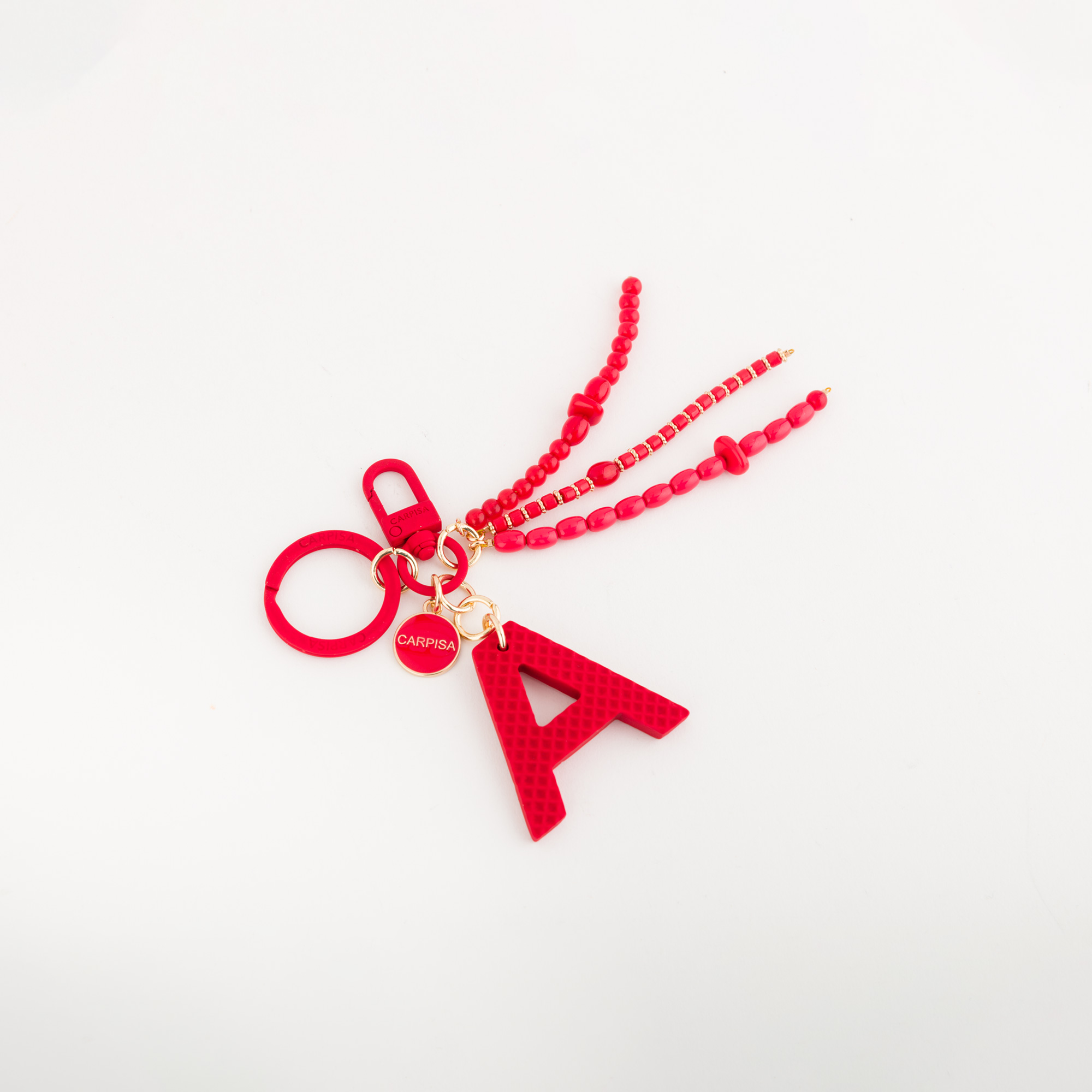 PUFFY LETTERS KEYCHAIN, ACCESSORIES, Lipstick Red ( 300504 )
