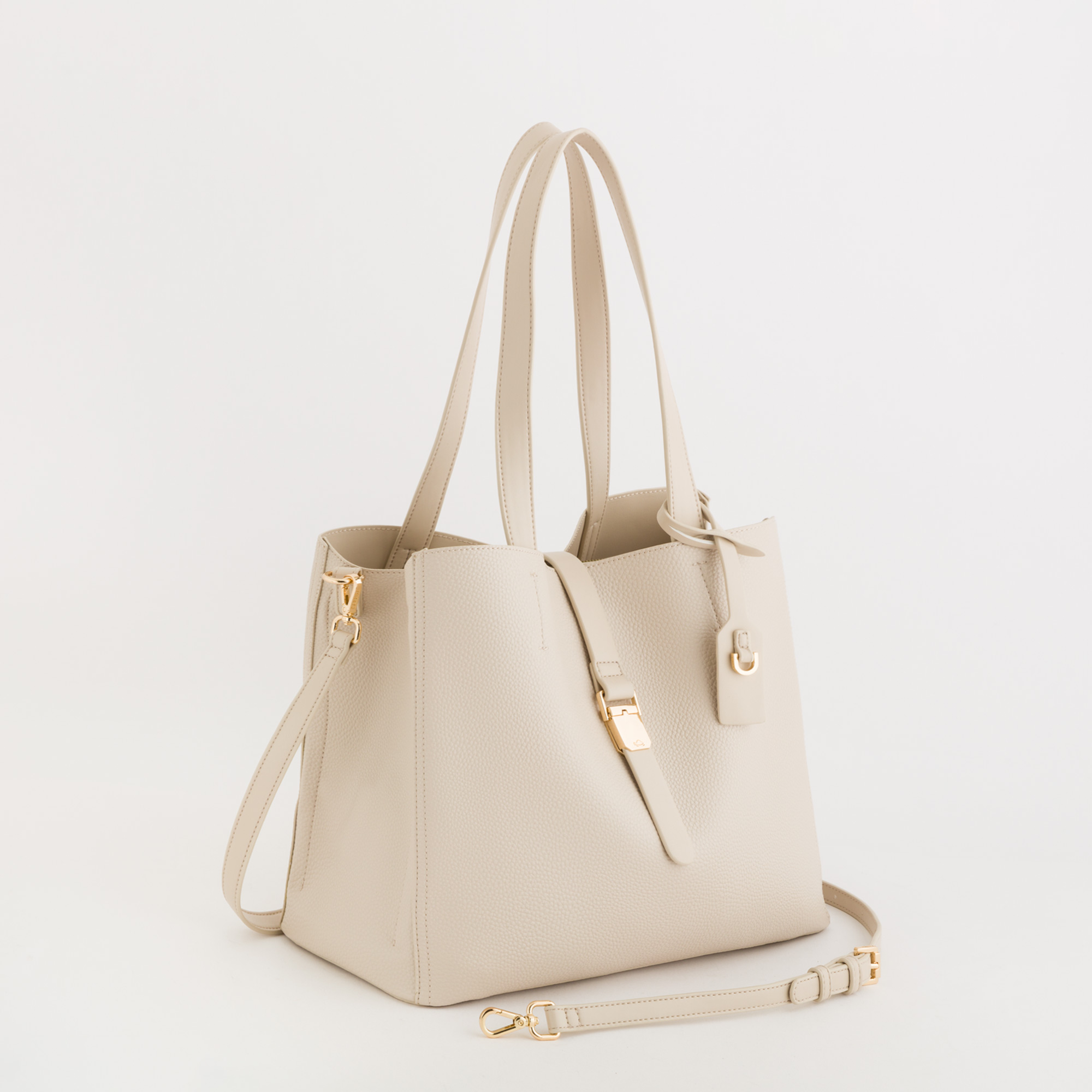ISABEL, SHOPPER TORBA, Krem (302105)