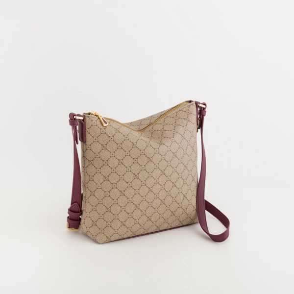 DIANA, TORBA PREKO RAMENA, Taupe/Bordo (301986)