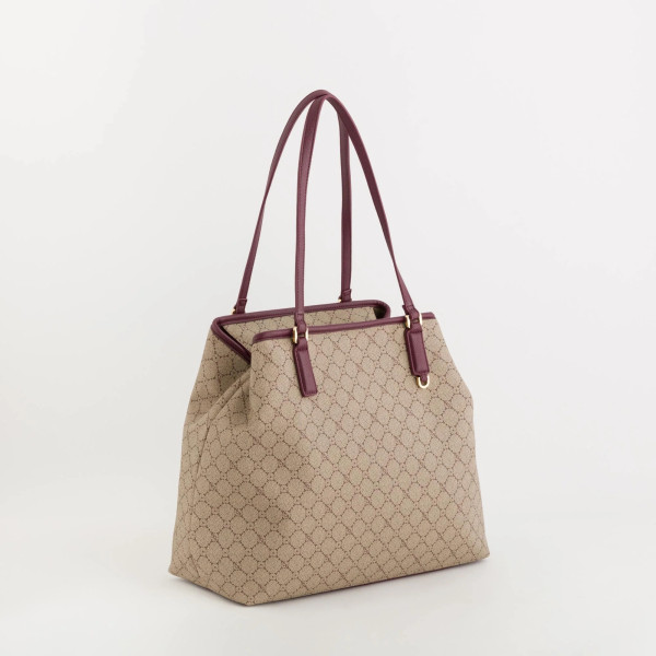 DIANA, SHOPPER TORBA, Taupe/Bordo (301987)